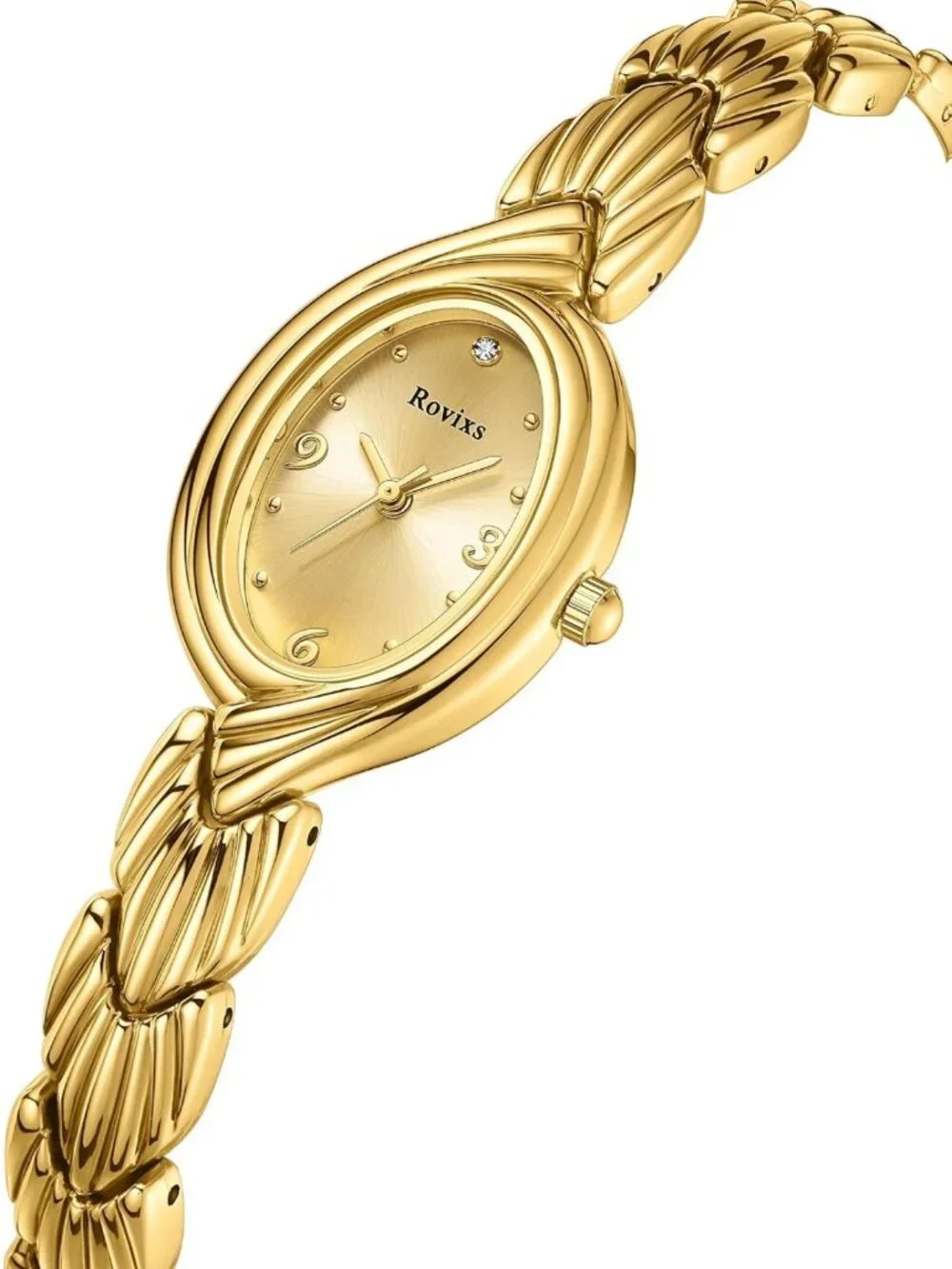Elegant Vintage Women's Quartz Watch - Classic Design, Water Resistant